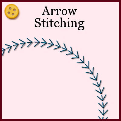 easy, beginner, arrow, stitch