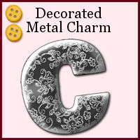 medium,intermediate, charm, metal, decorate, texture, emboss