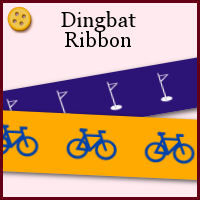 easy, beginner, ribbon, dingbat, design