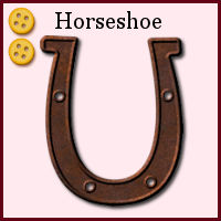 medium, intermediate, shape, horseshoe, vector