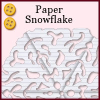 medium, intermediate, paper, snowflake, cutout
