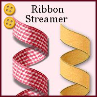medium, intermediate, ribbon, curl, streamer, roll