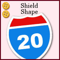 medium, intermediate, shape, shield, sign, vector