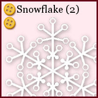 medium, intermediate, shape, snowflake, vector
