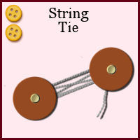 medium, intermediate, fasteners, string, tie