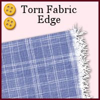 medium, intermediate, edge, fabric, frayed, torn