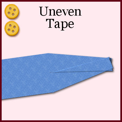 intermediate, medium, fasteners, tape, uneven