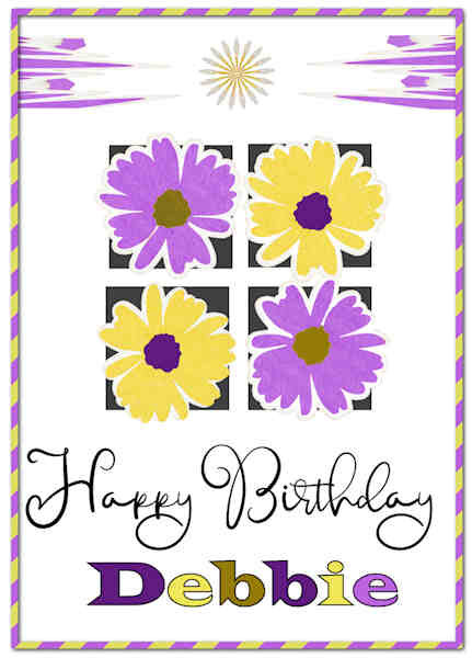 card 2-happy birthday debbie
