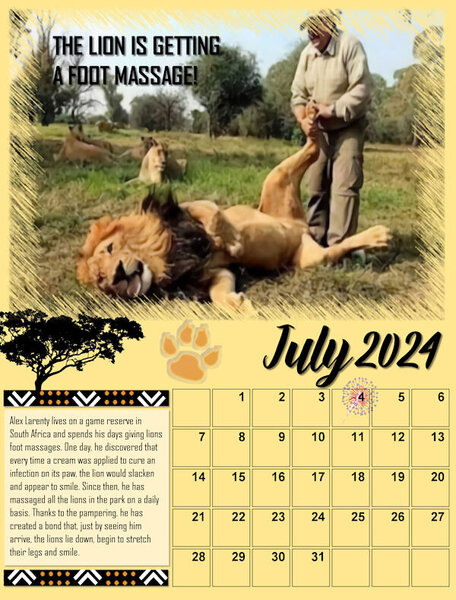 JULY 2024 WILD CAT CALENDAR-lion foot massages_600.jpg