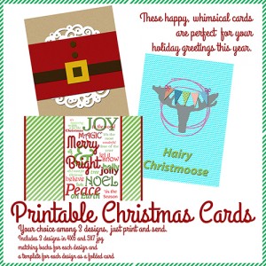 Cara Vincens Printable Christmas Cards