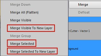 new in PSPX8 - merge options