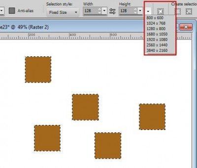 new in PSPX8 - selectionType 2