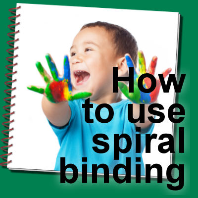 How to use spiral binding