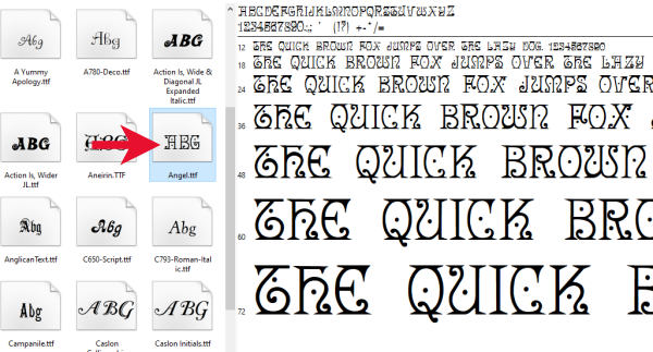 adding font to fontbook