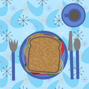 layers-sandwich-dishes-table