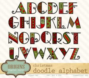 christmas-doodle-alphabet