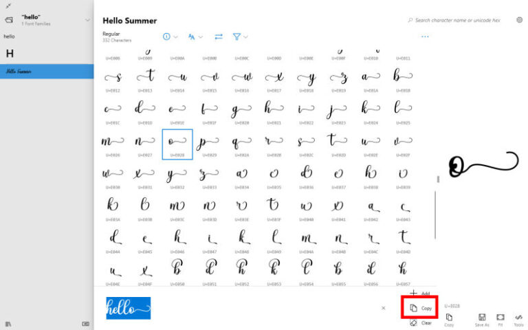 Featured Resource – Character Map UWP | Scrapbook Campus