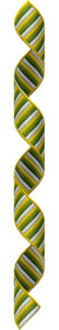 ribbon-c-300-green-gold-white-stripe-01-curled