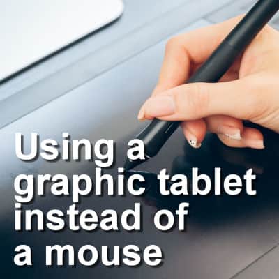 Woman hands graphic designer working on digital tablet